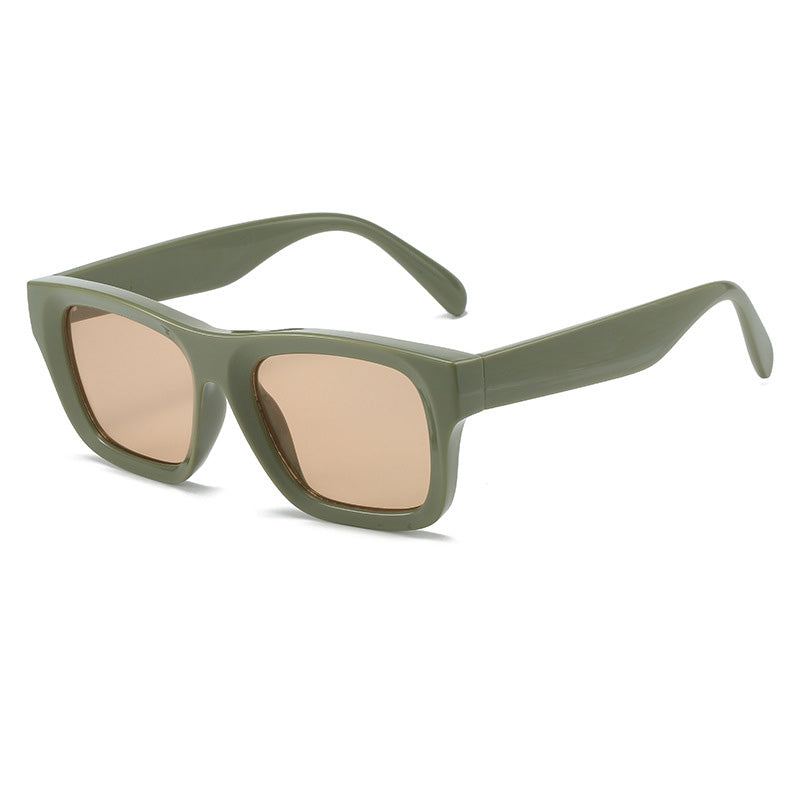 Rectangle Cat Eye Thick Frame sun glasses