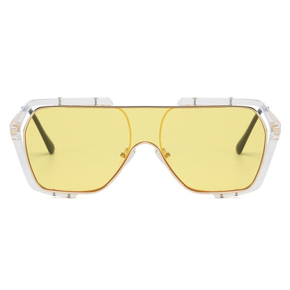 Oversize One Piece Lens Shades Sunglasses