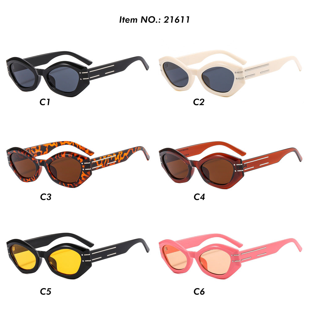 Retro Cat Eye Women Oval Sunglasses