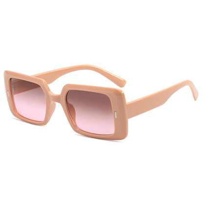 Oversize Rectangle Men Women Sunglasses