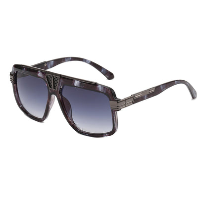 Oversized Luxury Shades Flat Top Square Sunglasses