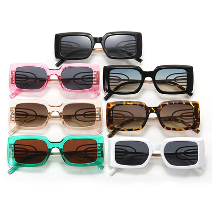 Rectangle Thick Rimmed Women Sunglasses