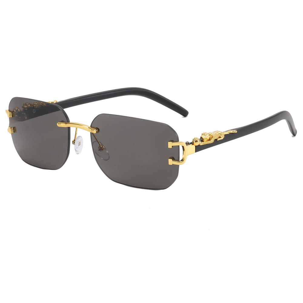 Panther Tinted Rimless Sunglasses