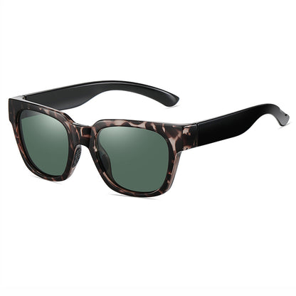 Square Shield Mirrored Polarized Sporty Sunglasses