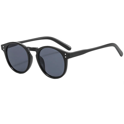 Retro uv400 Men Women Round Sunglasses