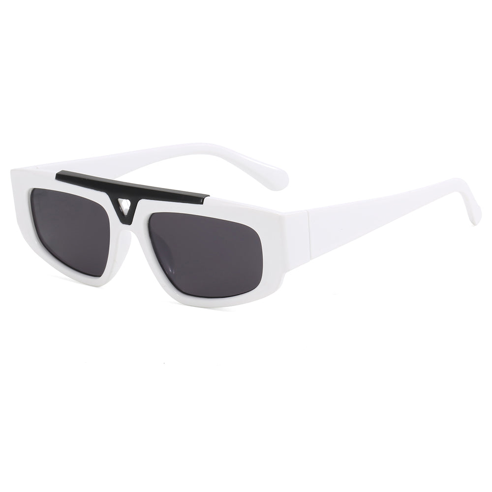 Flat Top Luxury Rectangle UV400 Shades Sunglasses