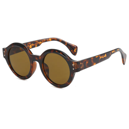 Retro Women Round Tinted Sunglasses