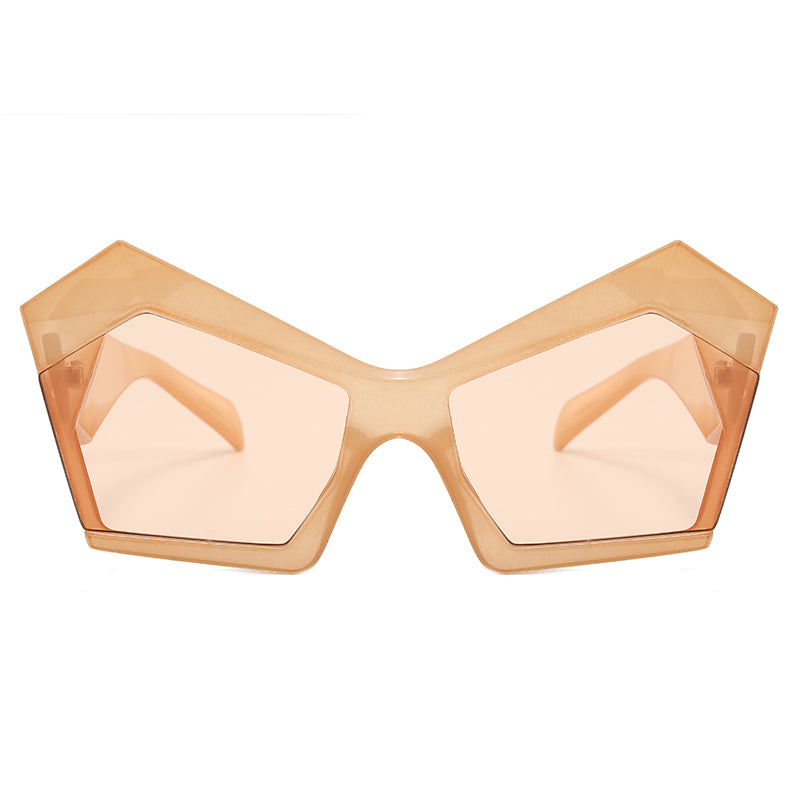 Polygon Oversized Women Shades Sunglasses