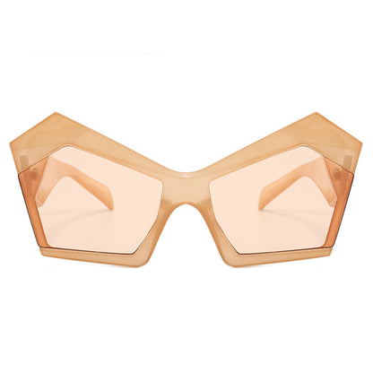 Polygon Oversized Women Shades Sunglasses