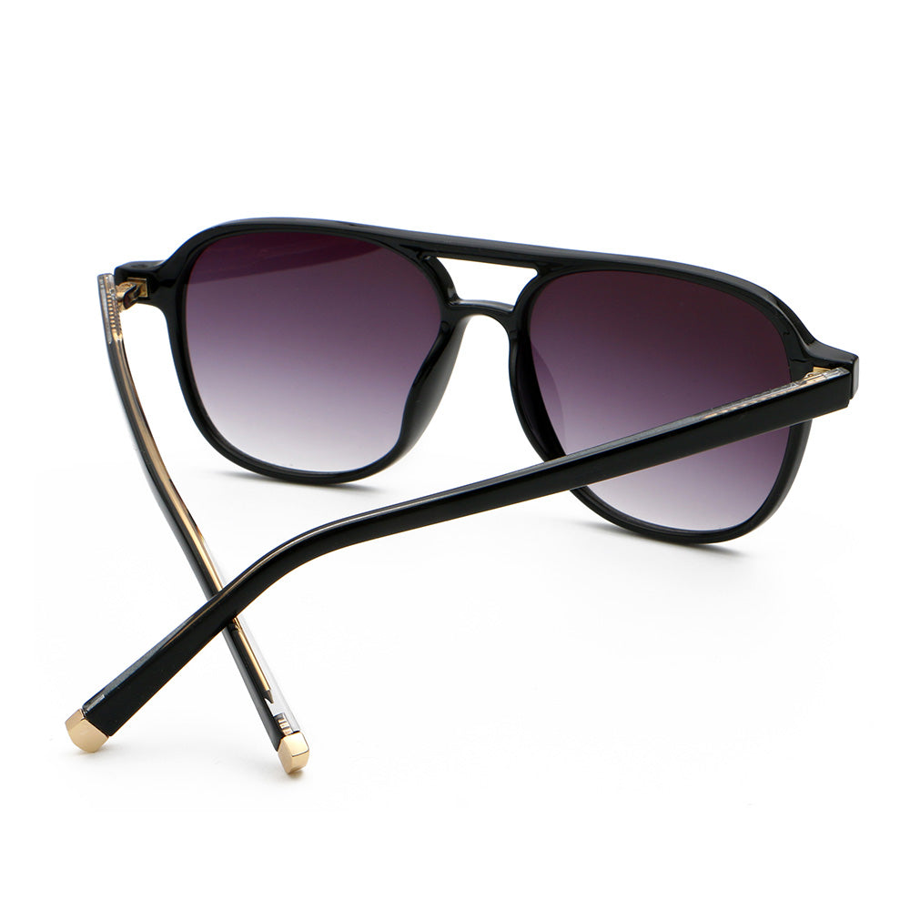 Retro Double Pilot High Quality Square Frame Sunglasses