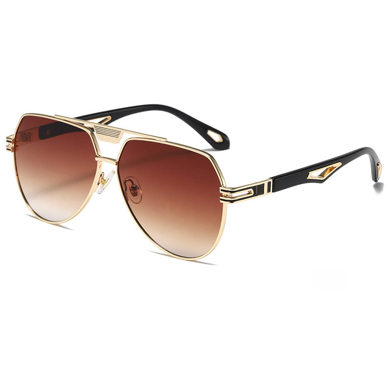 Metal Flat Top Shades Sunglasses