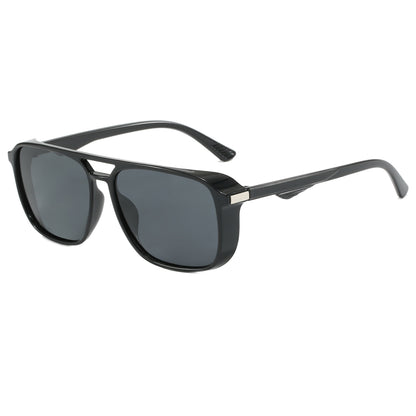 Classic Square Frame Flat Top Sport Polarized Sunglasses