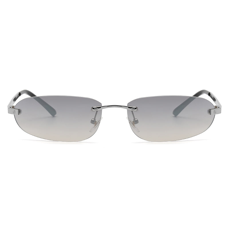 Oval Rimless Y2K Sunglasses