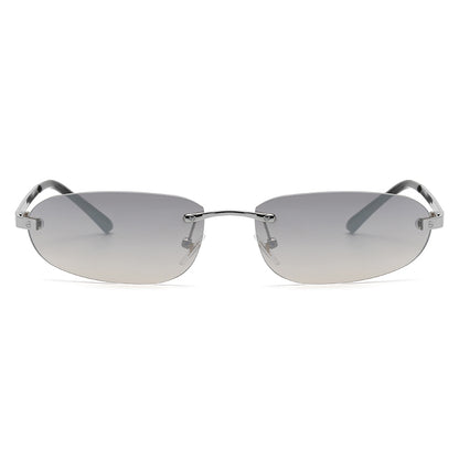 Oval Rimless Y2K Sunglasses