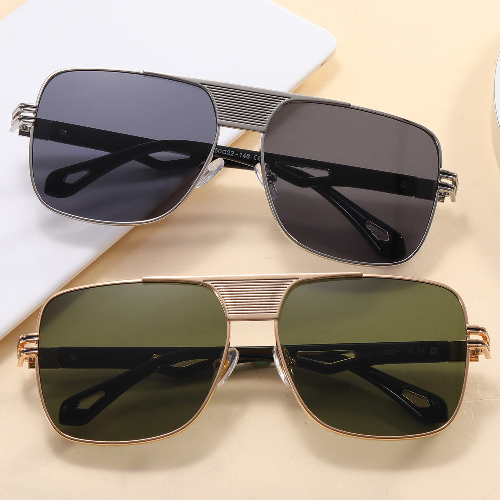Square Flat Top Men Shades Sunglasses