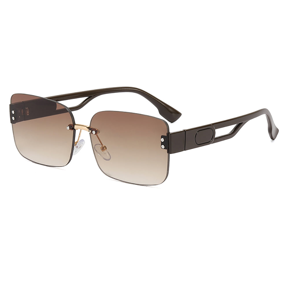 Rimless Small Rectangle Sunglasses