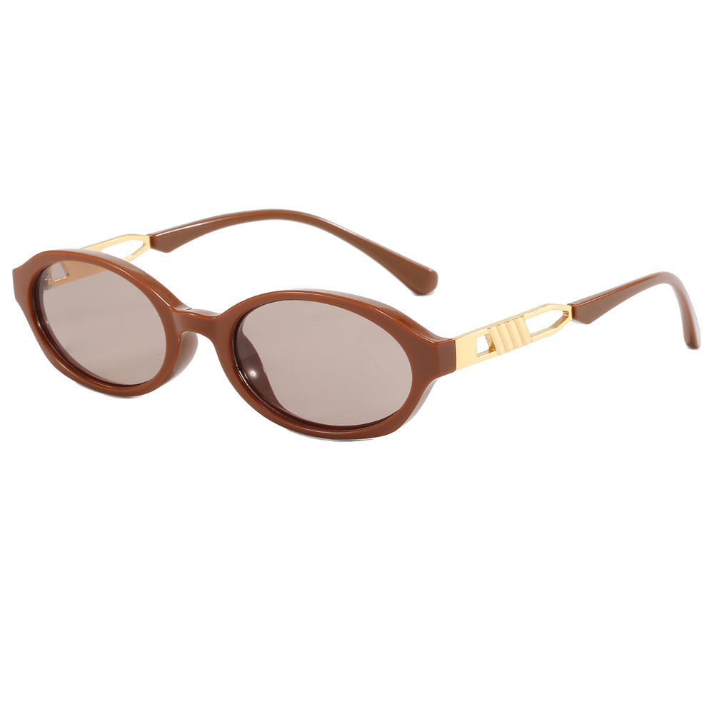 Retro Steampunk Style Small Oval Sunglasses