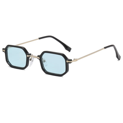 Tinted Lenses Fashion Small Geometric Frame Sunglasses