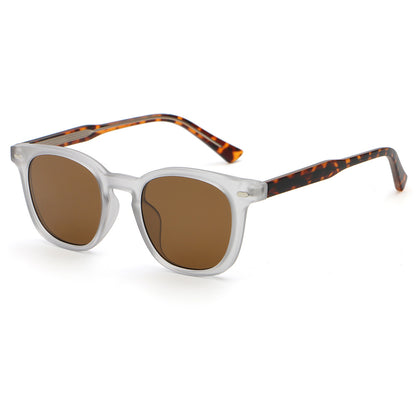 Retro Classic Round Reinforced Wire-Core Temples Sunglasses