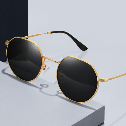 Classic Round Metal Polarized Sunglasses