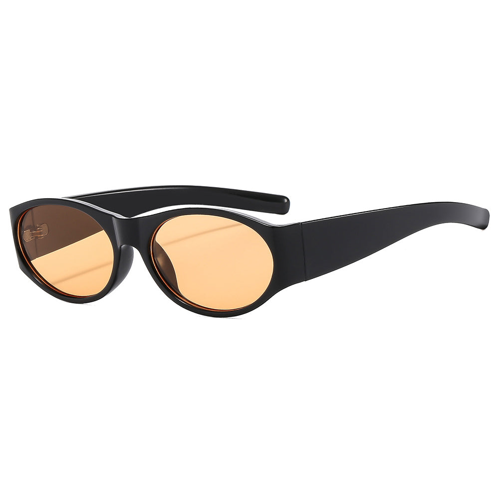 Retro Vintage Y2K Tinted Small Oval Cat Eye Sunglasses