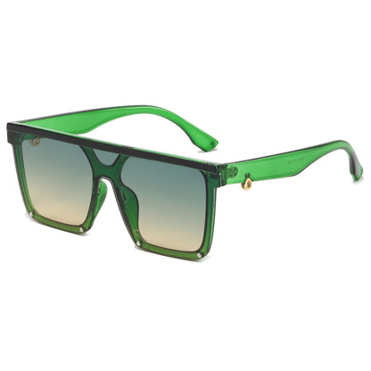 Square Oversized Flat Top Sunglasses