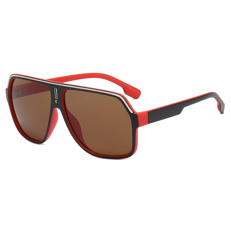 Flat Top Oversized Shades Sunglasses