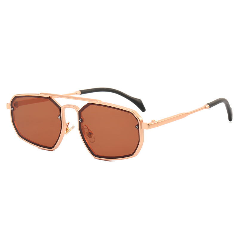 Metal Frame UV400 Gradient Shades Sunglasses