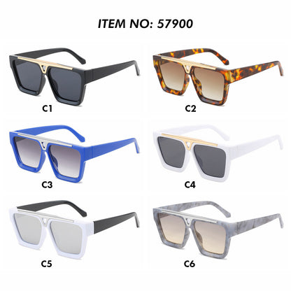 Unisex Fashion Flat Top Sunglasses