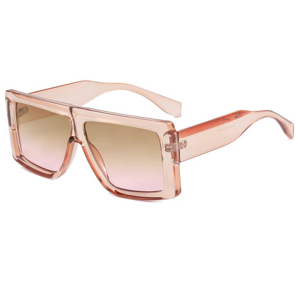 Oversized Flat Top Square Sunglasses