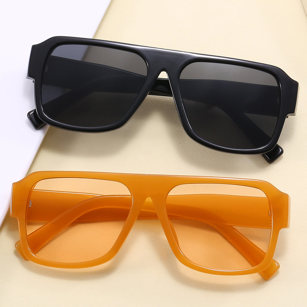 Flat Top Square Shades Sunshade Sunglasses