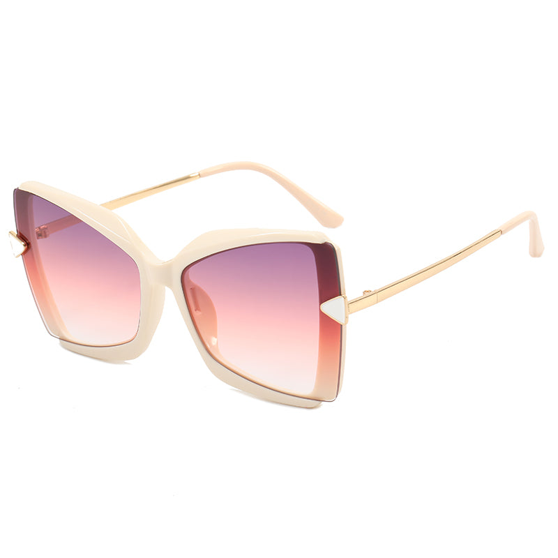 Oversized Butterfly Gradient Shades Sunglasses