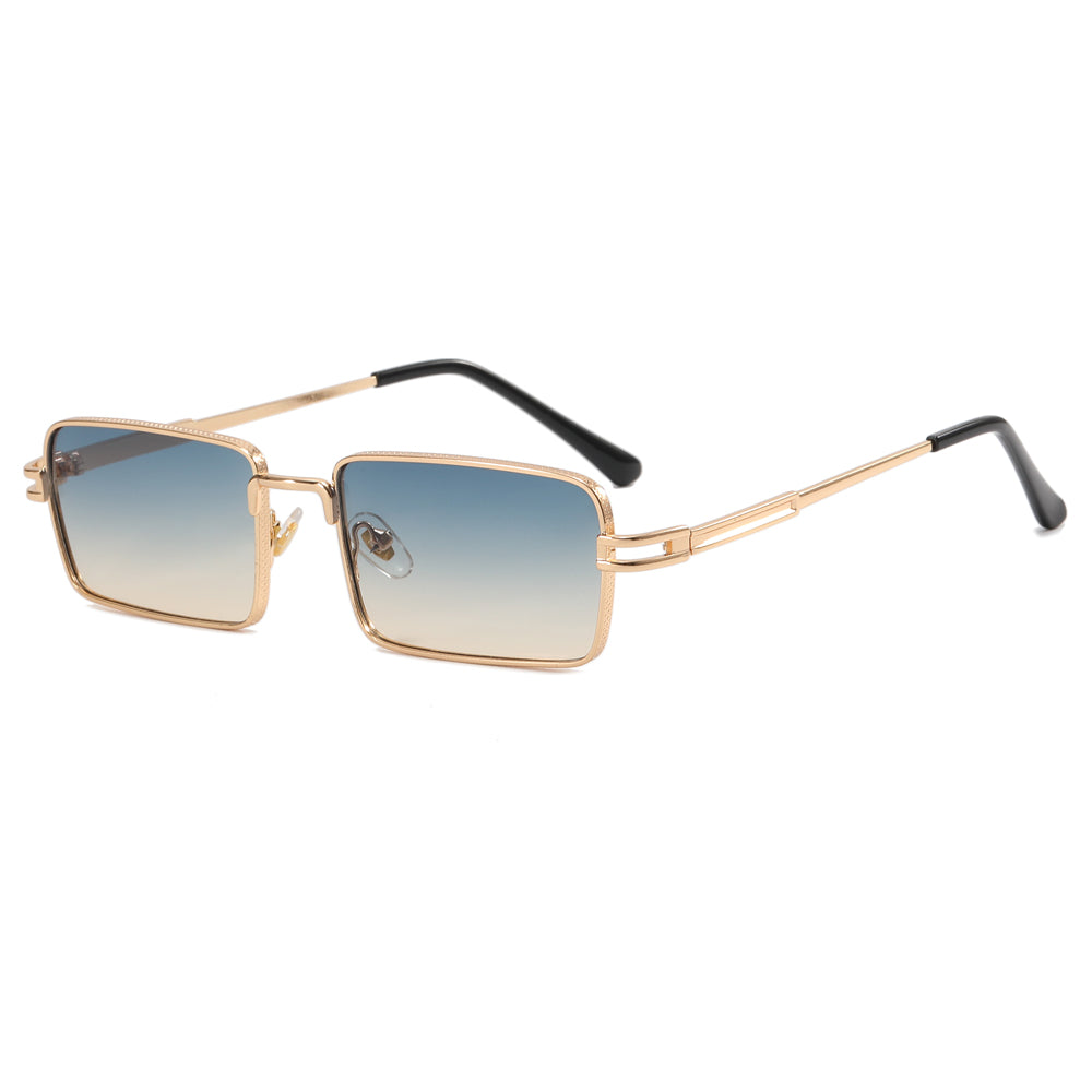 Small Rectangle Metal Frame Sunglasses