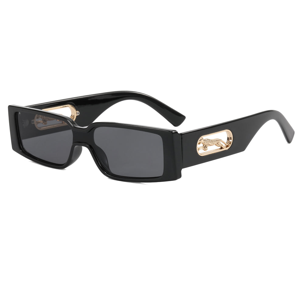 Retro Flat Top Rectangle Sunglasses