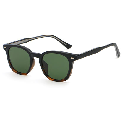 Retro Classic Round Reinforced Wire-Core Temples Sunglasses