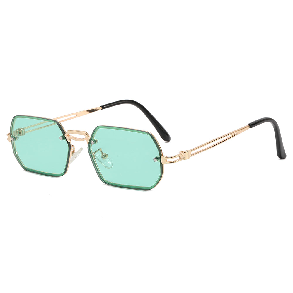Polygon Metal Frame Sunglasses