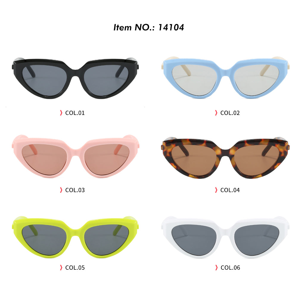 Retro Cat Eye Candy - Colored Women Small Triangle Sunglasses