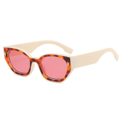 Cat Eye Women Small Polygon Sunglasses