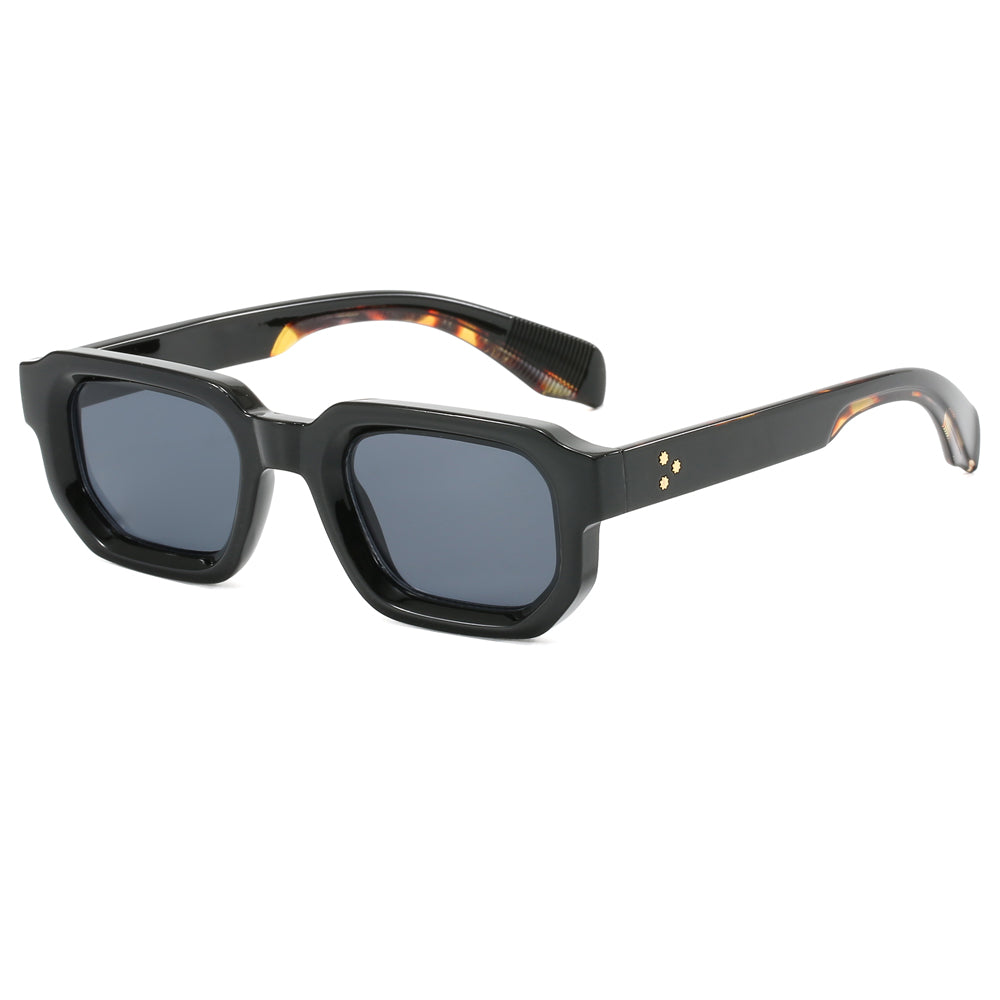 Retro Vintage Rectangle Street Shot Sunglasses