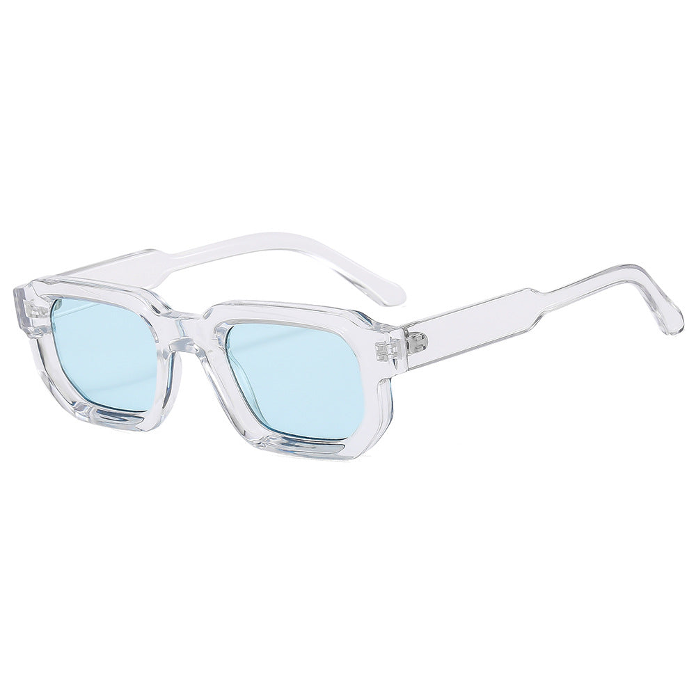 Retro Thick Square UV400 Gradient Outdoor Vacation Sunglasses