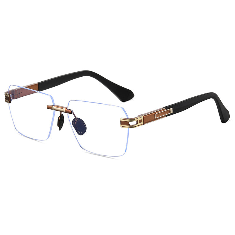 Men's Gradient Rimless Sunglasses