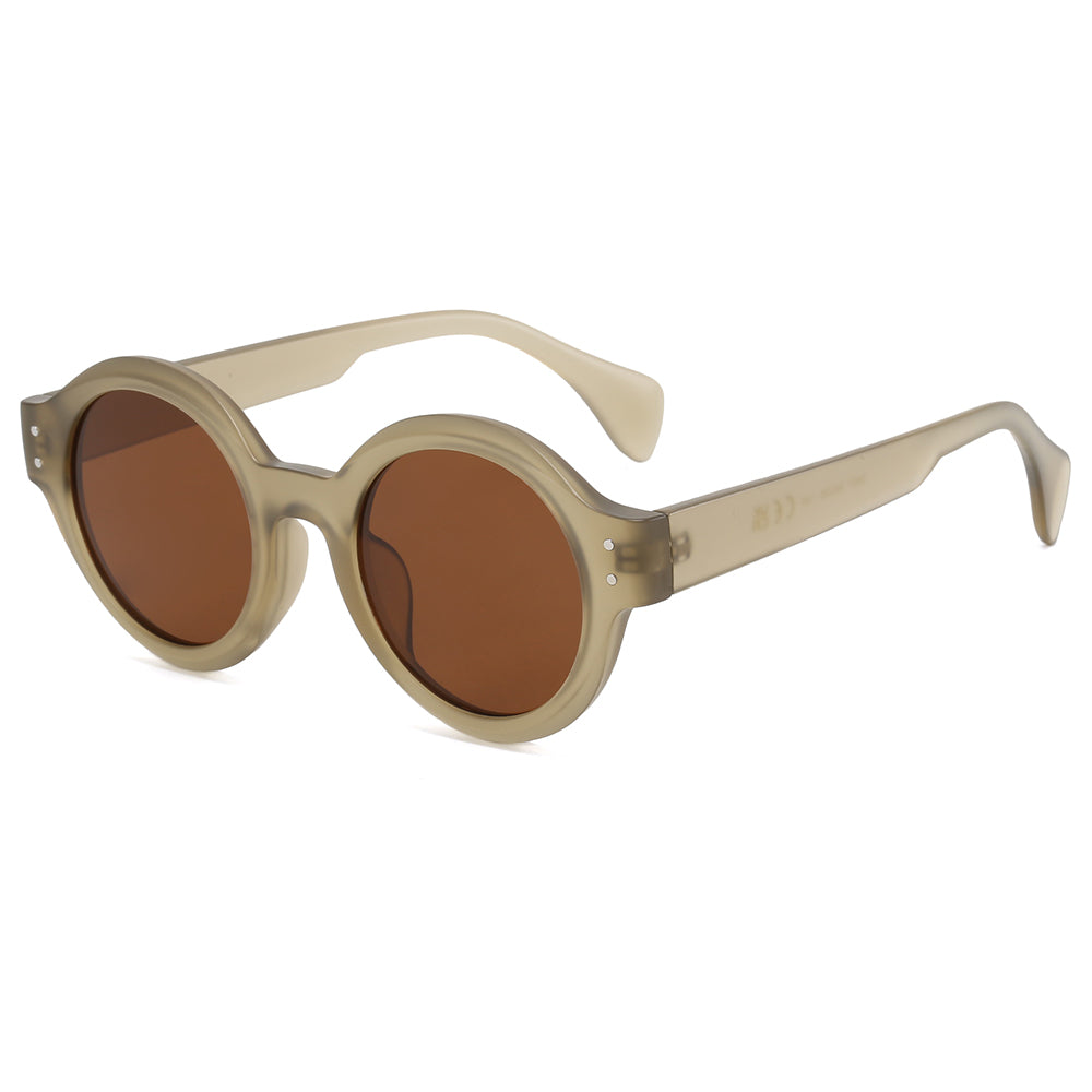 Retro Women Round Tinted Sunglasses