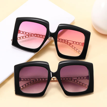 Women Square Chain Sunglasses