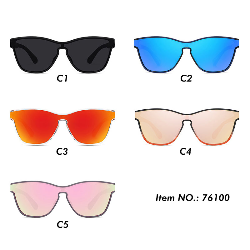 Polarized Light Weight one-piece lens Sunglasses