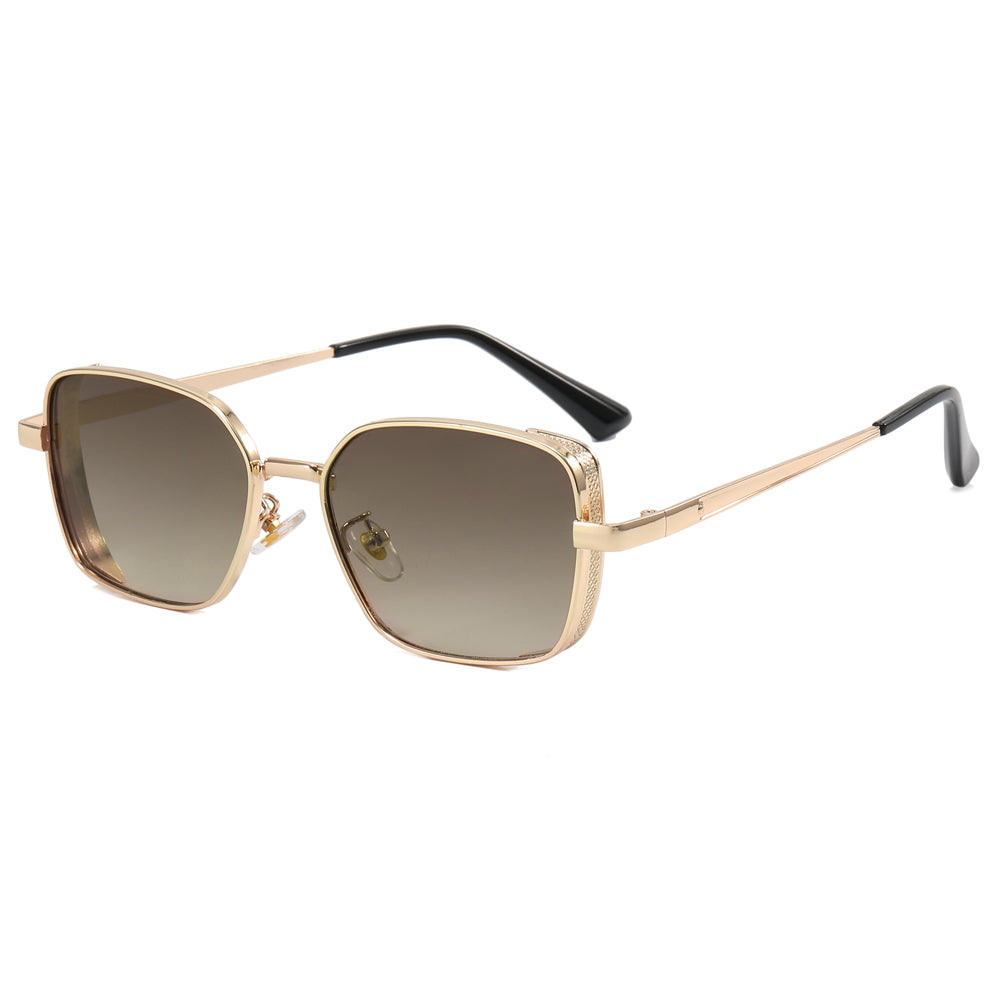 Small Rectangle Metal Frame Sunglasses