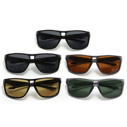 Flat Top Square Sports Goggles Outdoor Polarized Sunglasses