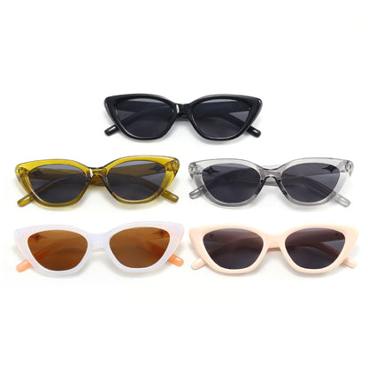 Retro Plastic Small Triangle Cat Eye Vacation Sunglasses