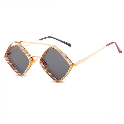 Retro Metal Frame Steampunk Sunglasses