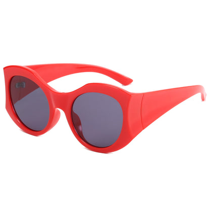 Round Polygon Cat Eye Shades  Sunglasses