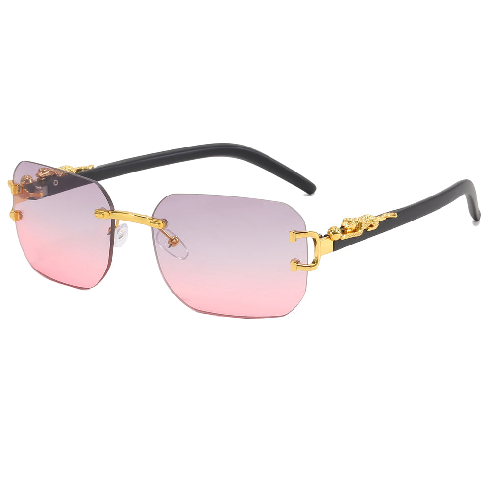 Panther Tinted Rimless Sunglasses